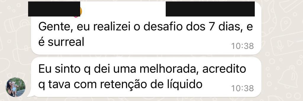 Print de aluna com resultado